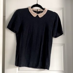 JCrew Peter-pan collar top